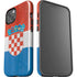Croatia Flag Distressed iPhone 14 Plus Impact Case